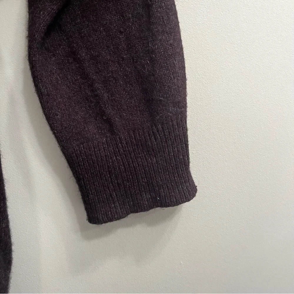 Banana Republic Filpucci Men’s Merino Wool Crewneck Sweater Sz L Purple and Grey